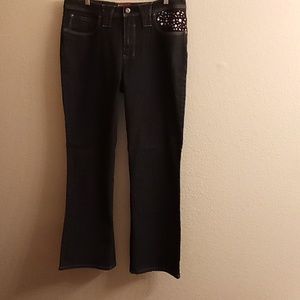 Westport Women Denim Boho Hippie Minimalist Size 14W Navy Color (B25)
